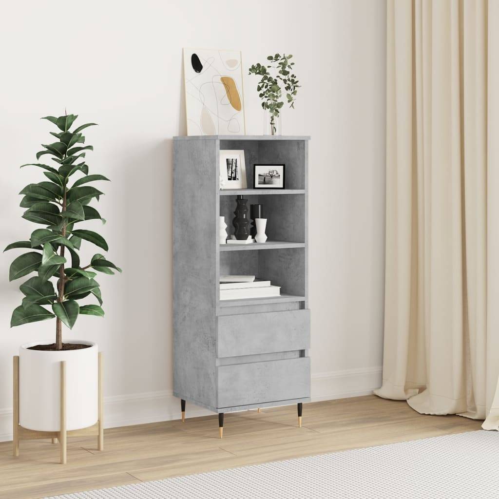 vidaXL Highboard Betongrau