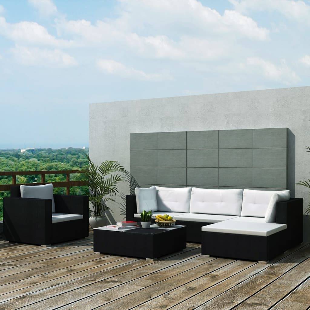vidaXL 6-tlg. Garten-Lounge-Set mit Aufl