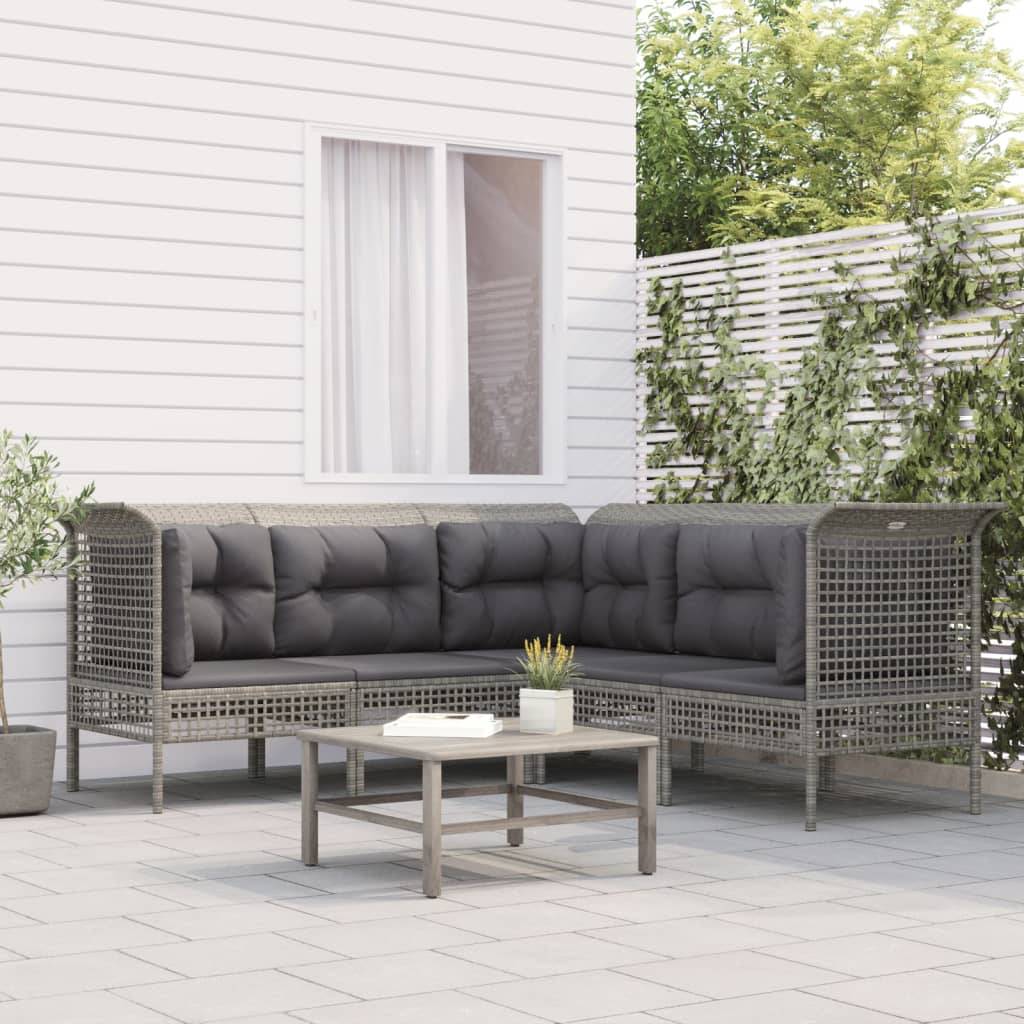 vidaXL 5-tlg. Garten-Lounge-Set mit Kiss