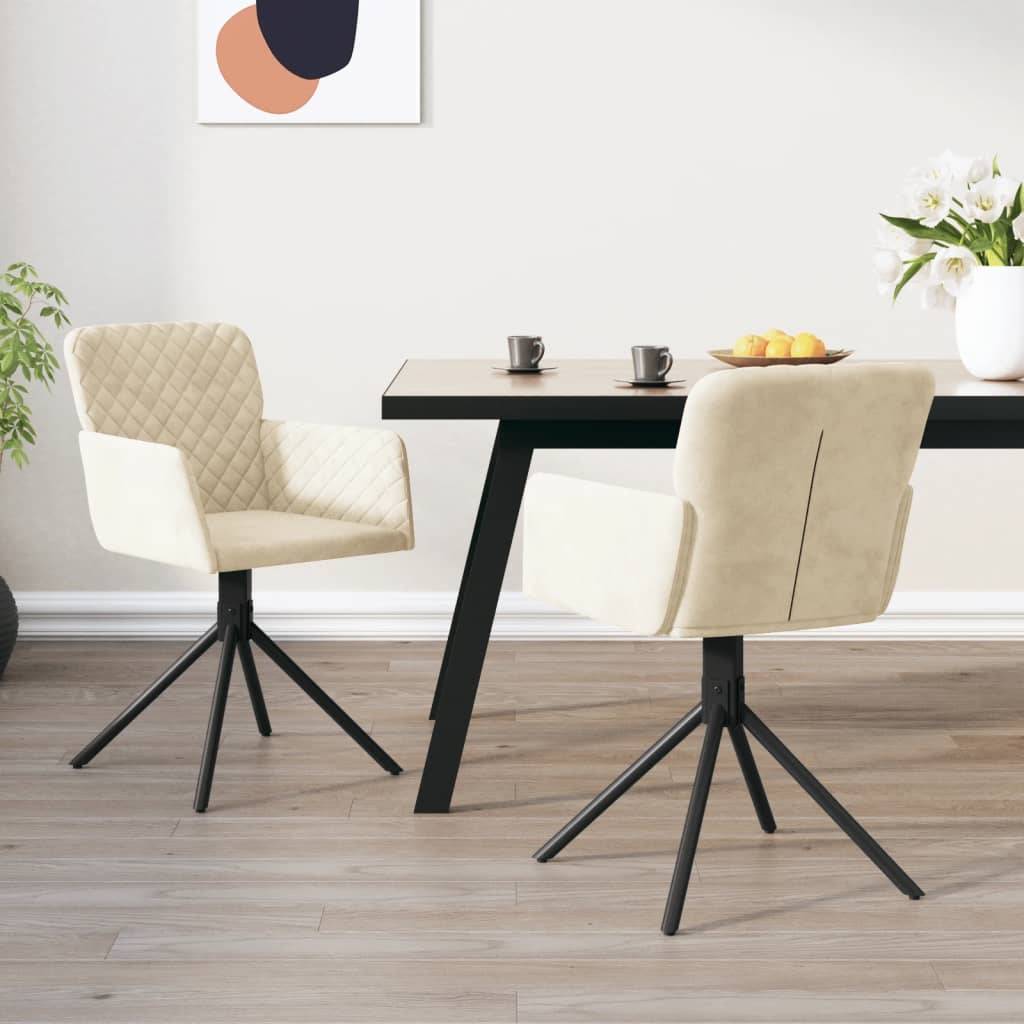 vidaXL Esszimmerstühle 2 Stk. Drehbar C