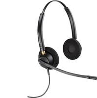 Schwarzes Over-Ear-Headset mit angebrachtem Boom-Mikrofon auf weißem Hintergrund.