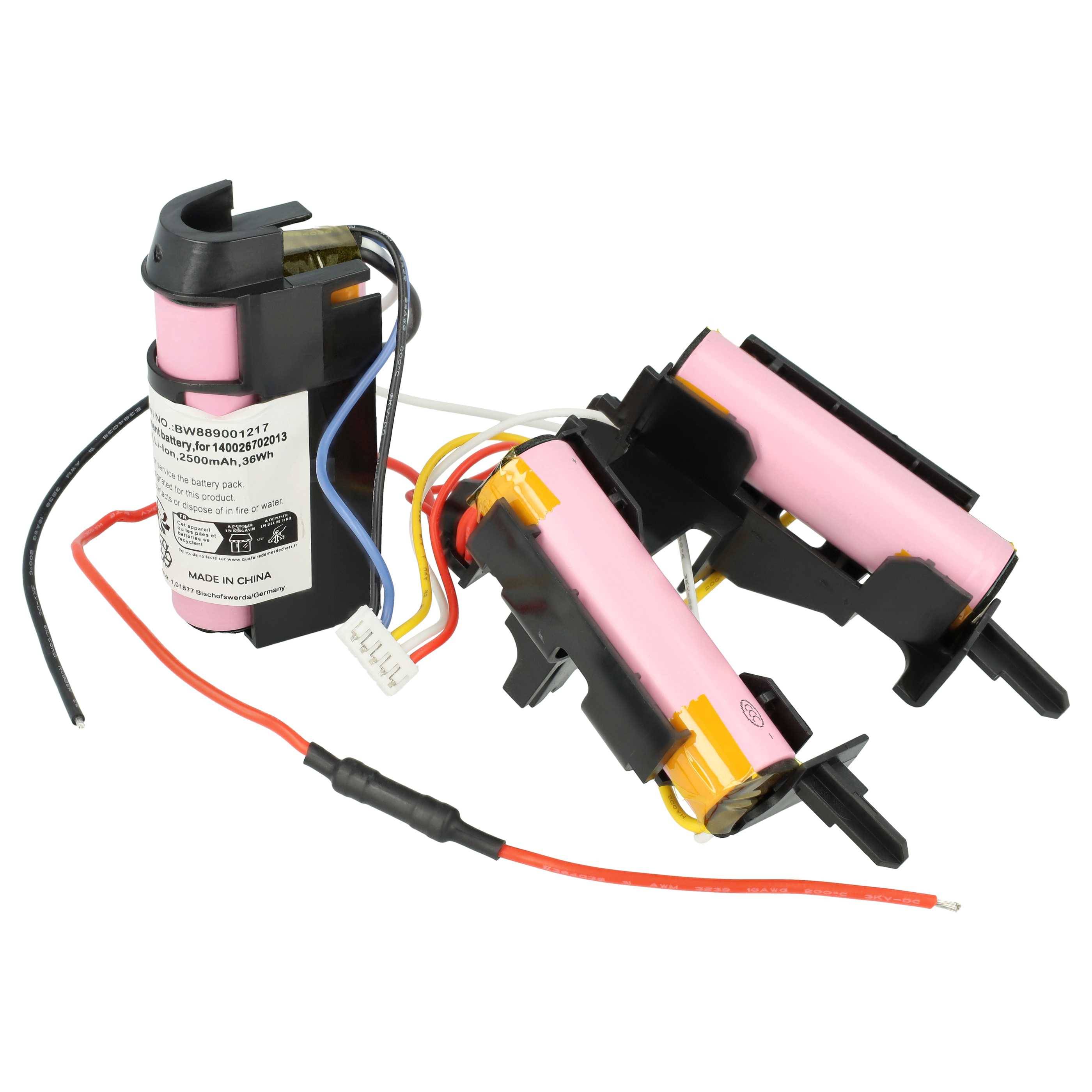 vhbw Akku kompatibel mit AEG AG 3105 90027378800, 90027379500 Staubsauger (2500 mAh, 14,4 V, Li-Ion)