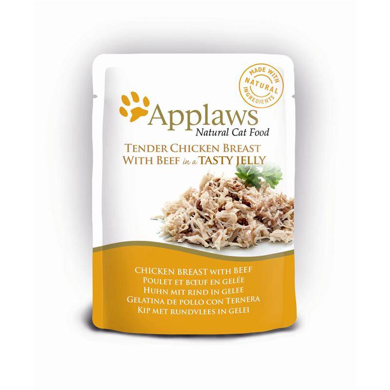 Applaws Cat PB Huhn & Rind in Gelee 70g