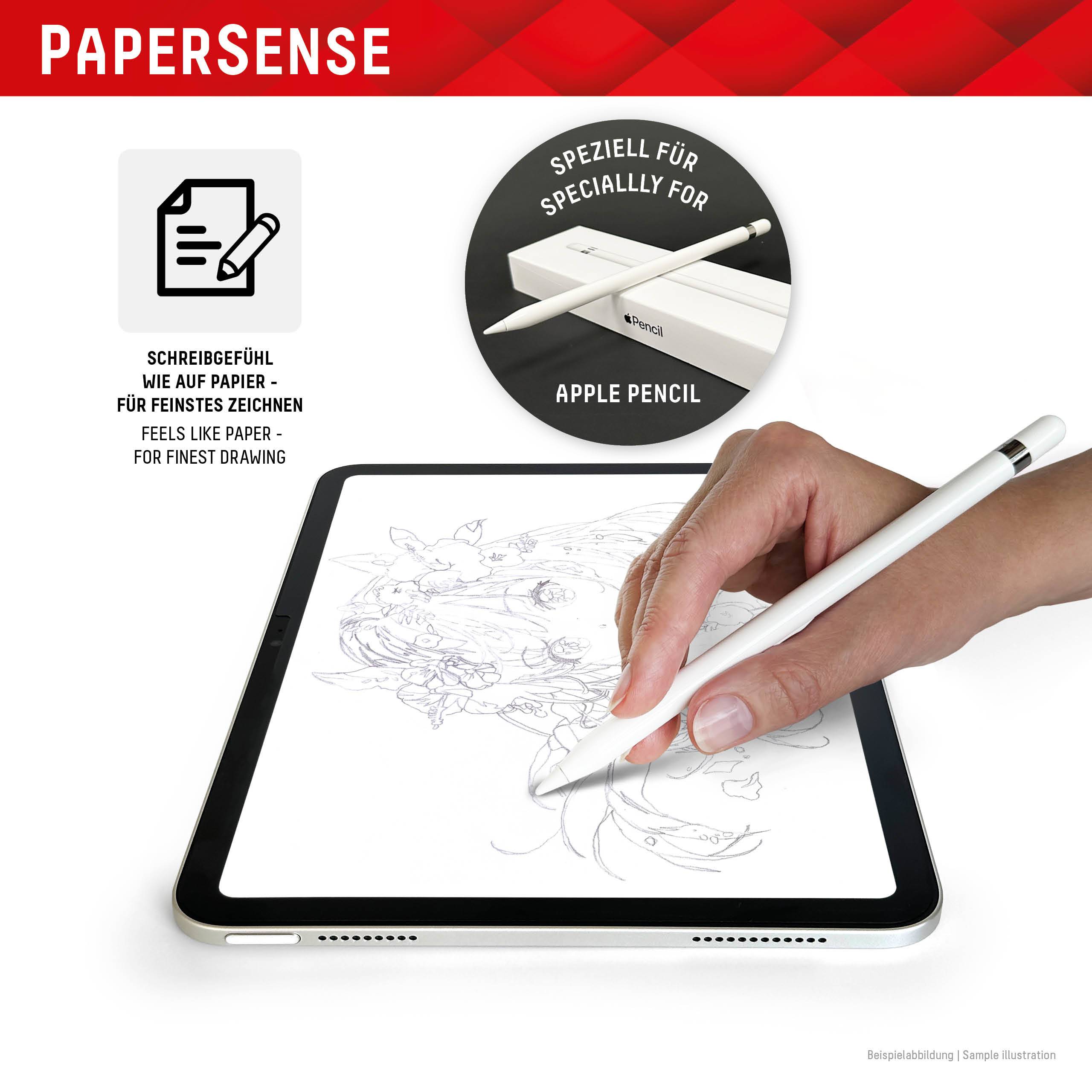 Tablet Papersense, iPad Paper Feeling Schutzfolie für Apple iPad Pro 11" (1.-4. Gen)/Air (4/5)