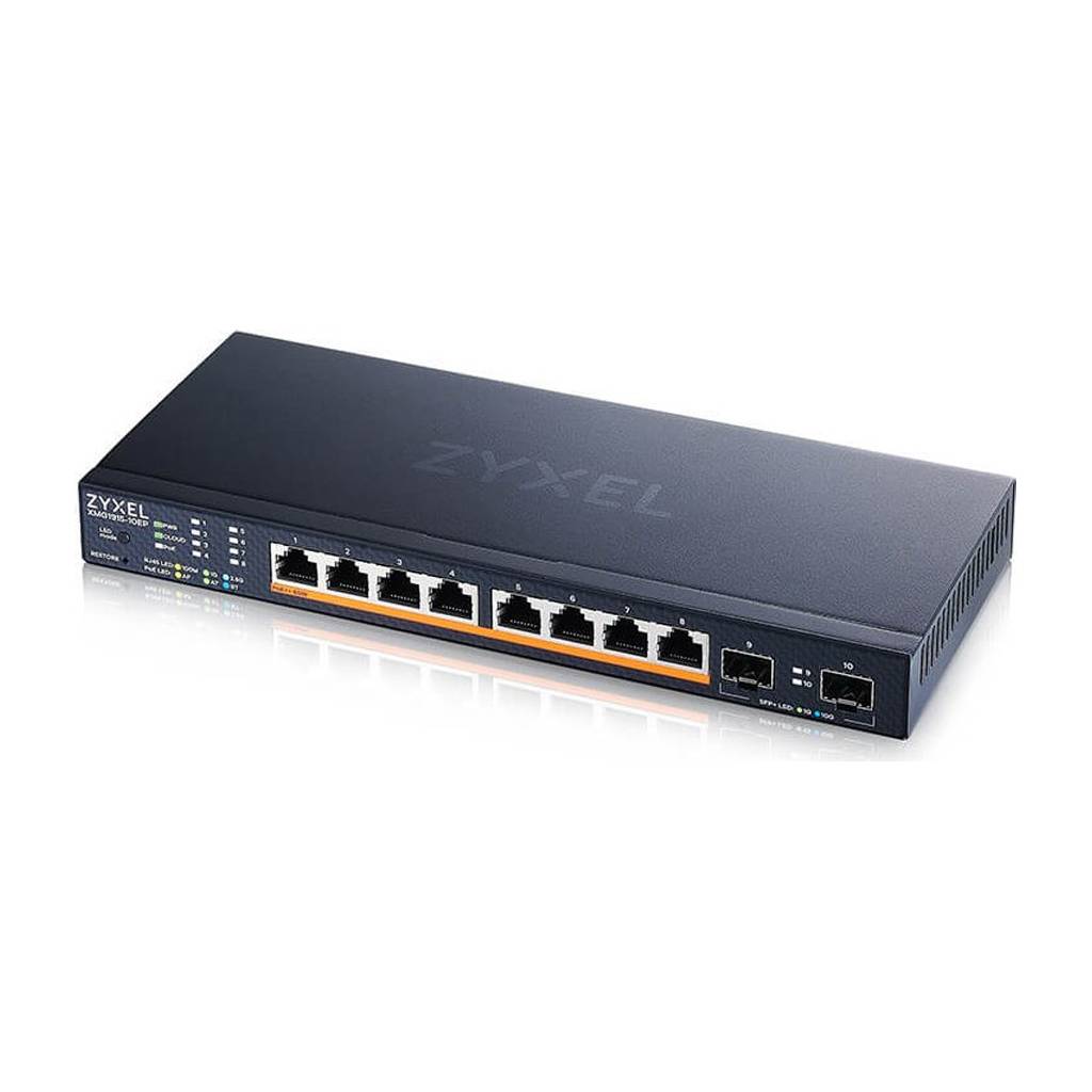 ZyXEL XMG1915 Series XMG1915-10EP - Switch - verwaltet, NebulaFLEX Cloud - L3 Lite - Smart - 8 x 100/1000/2.5G (PoE++)
