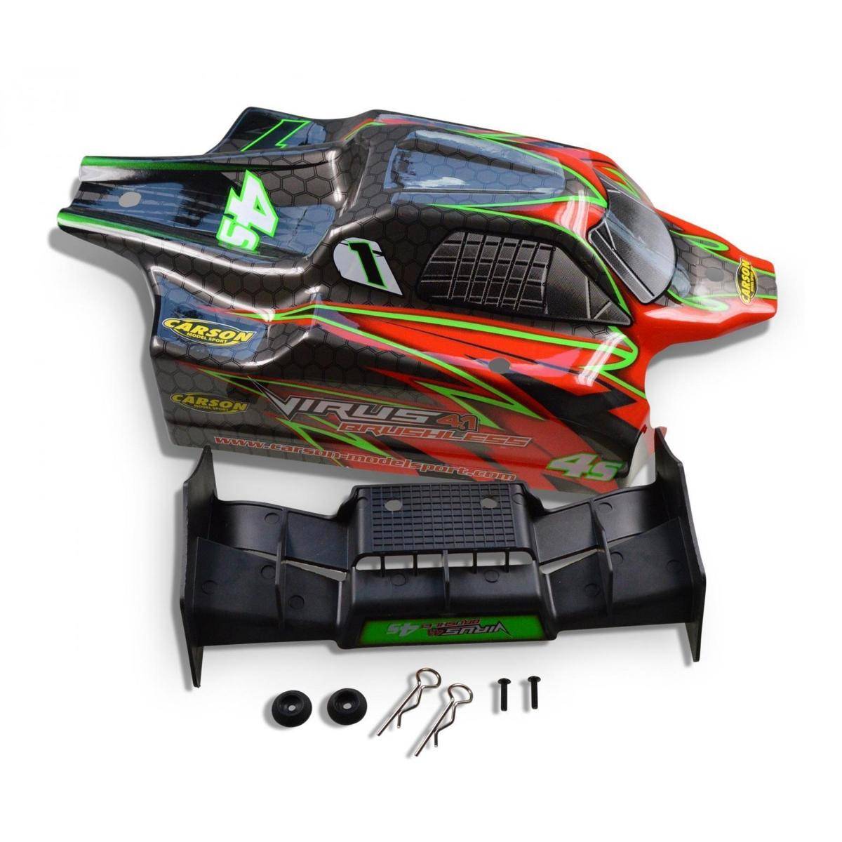 801020 - Modellbausatz,1:8 Karosserie-Set Virus 4.1