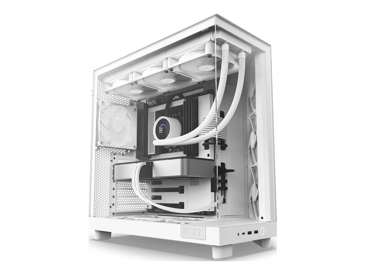 NZXT H series H6 Flow - Mid tower - ATX - Seitenteil mit Fenster (gehärtetes Glas)
