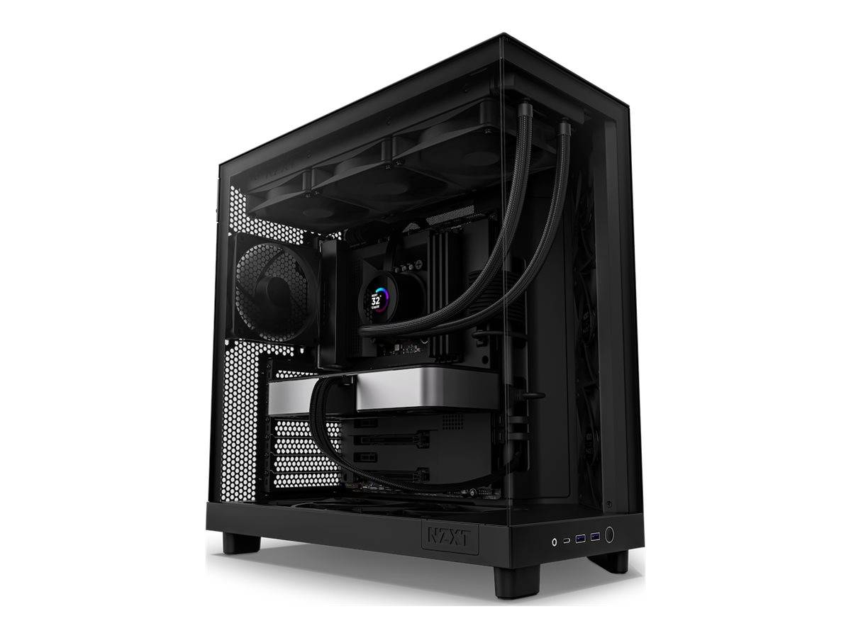 NZXT H series H6 Flow - Mid tower - ATX - Seitenteil mit Fenster (gehärtetes Glas)