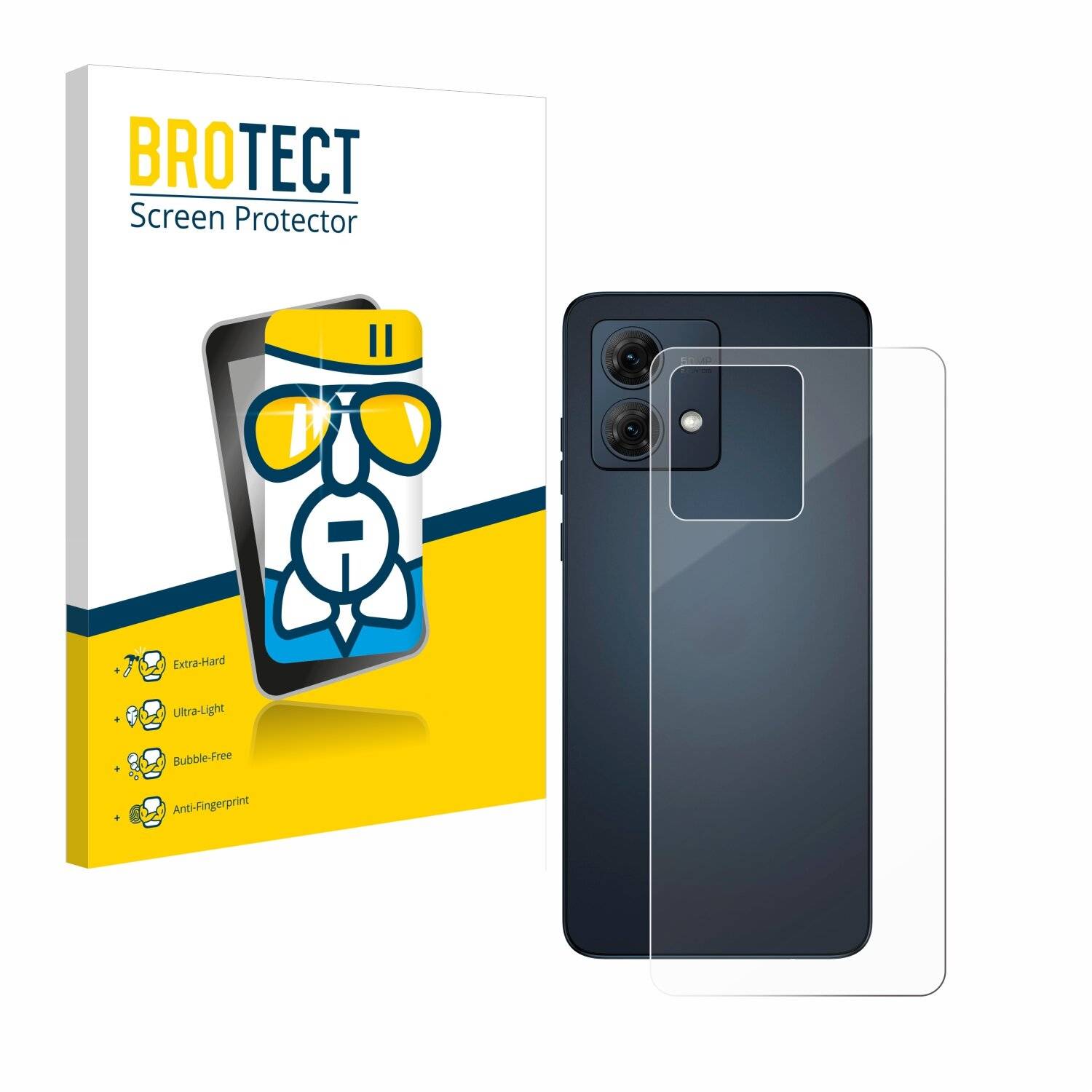 BROTECT AirGlass Glas Panzer-Folie für Motorola Moto G84 (Rückseite) -