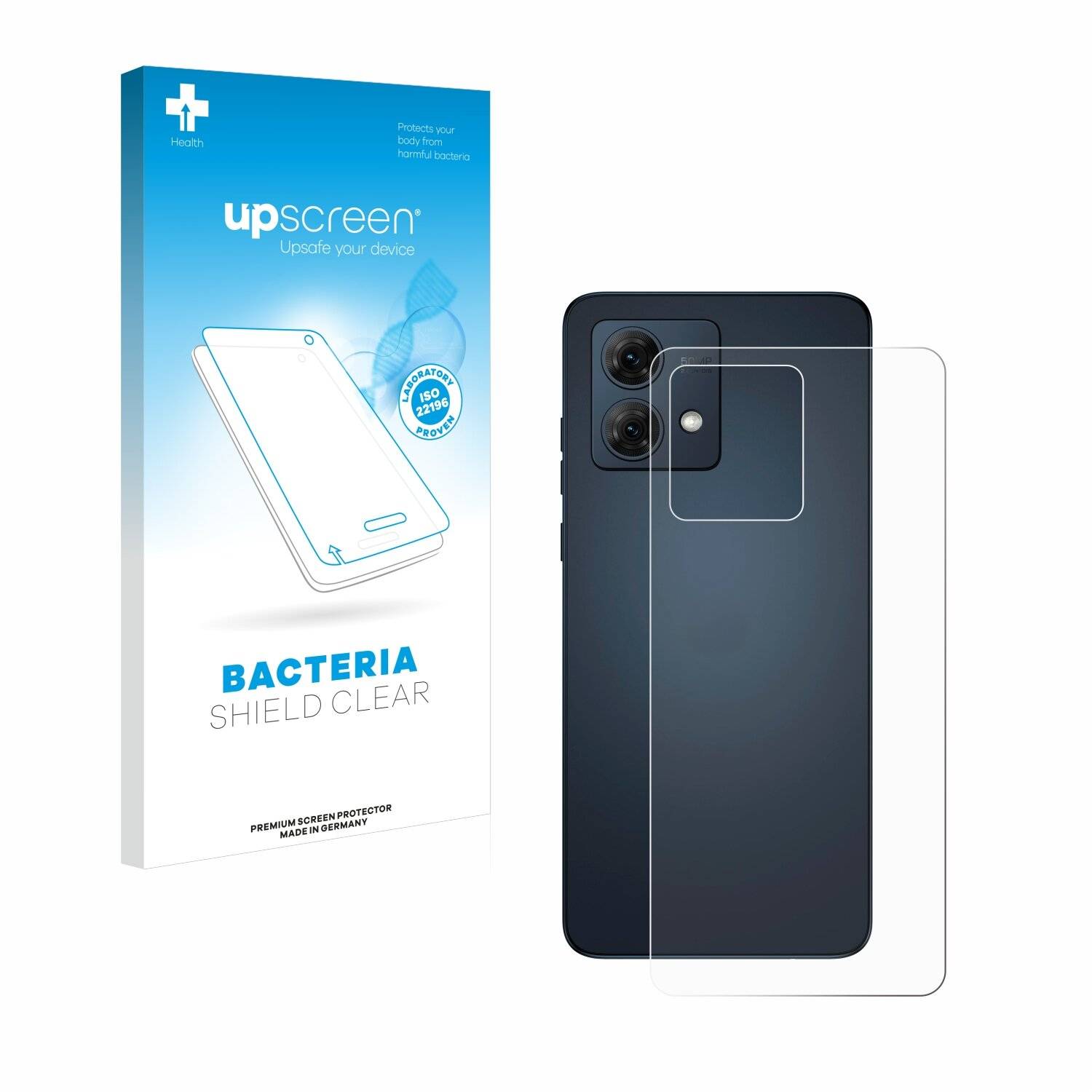 upscreen Bacteria Shield Schutzfolie für Motorola Moto G84 (Rückseite) -