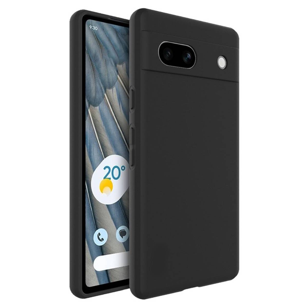 Für Google Pixel 8a Silikon TPU Schutz Handy Hülle Case Cover Schwarz