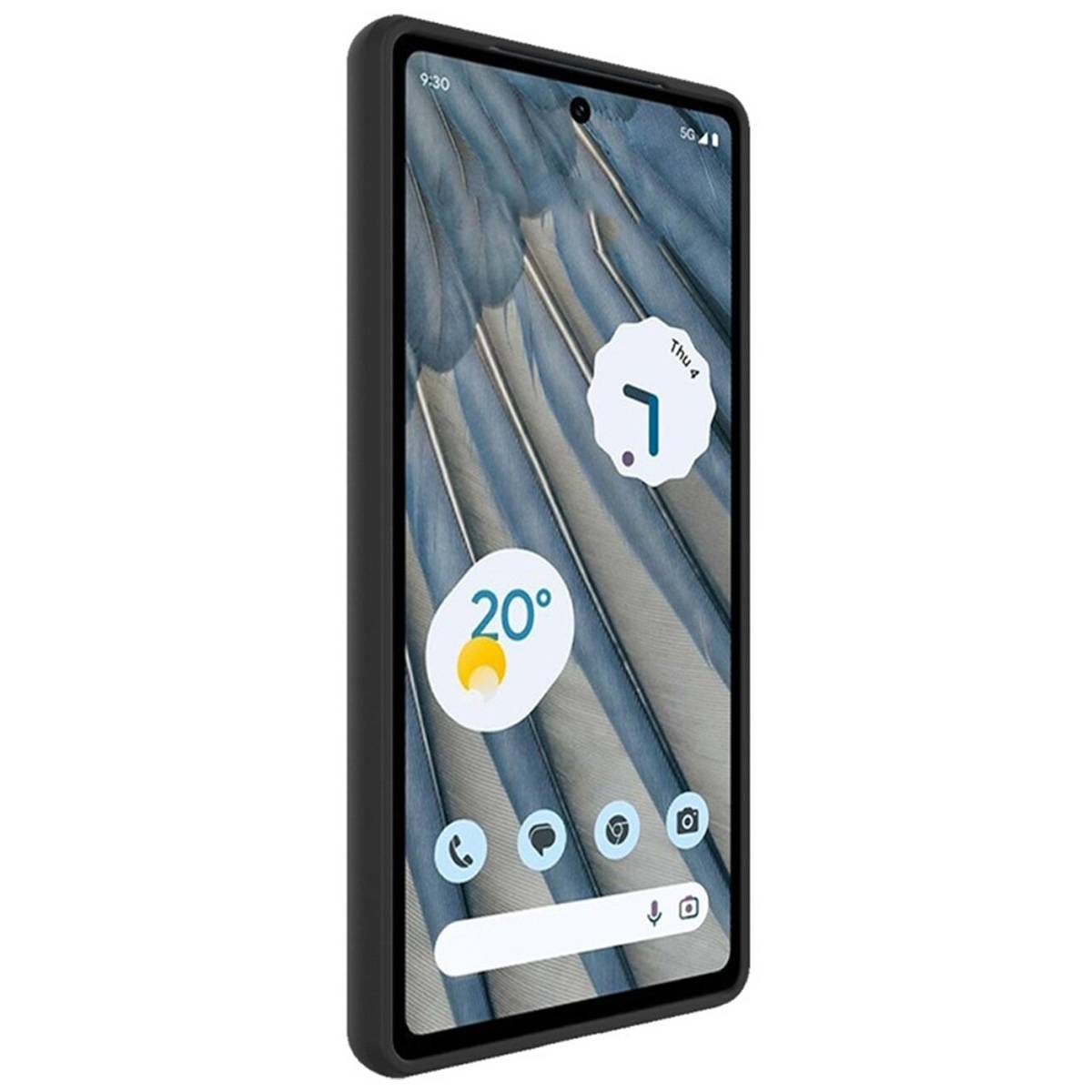 Für Google Pixel 8a Silikon TPU Schutz Handy Hülle Case Cover Schwarz