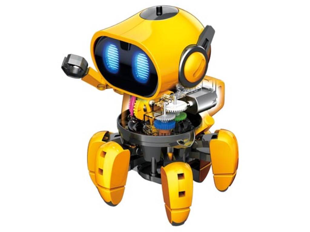 Tobbie Bildungsroboter mit 2 Modi und 6 Beinen, interaktives STEM-Bauset