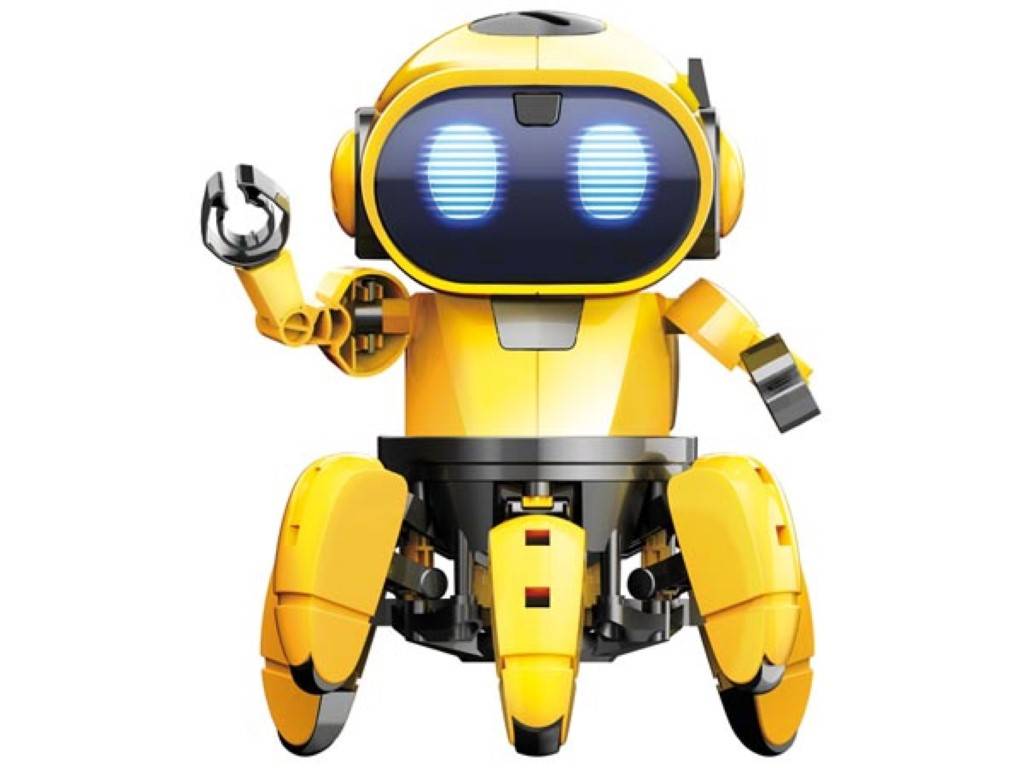 Tobbie Bildungsroboter mit 2 Modi und 6 Beinen, interaktives STEM-Bauset