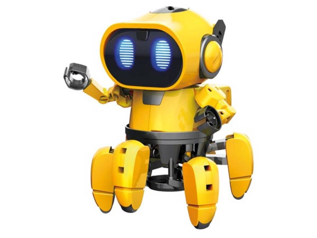 Tobbie Bildungsroboter mit 2 Modi und 6 Beinen, interaktives STEM-Bauset