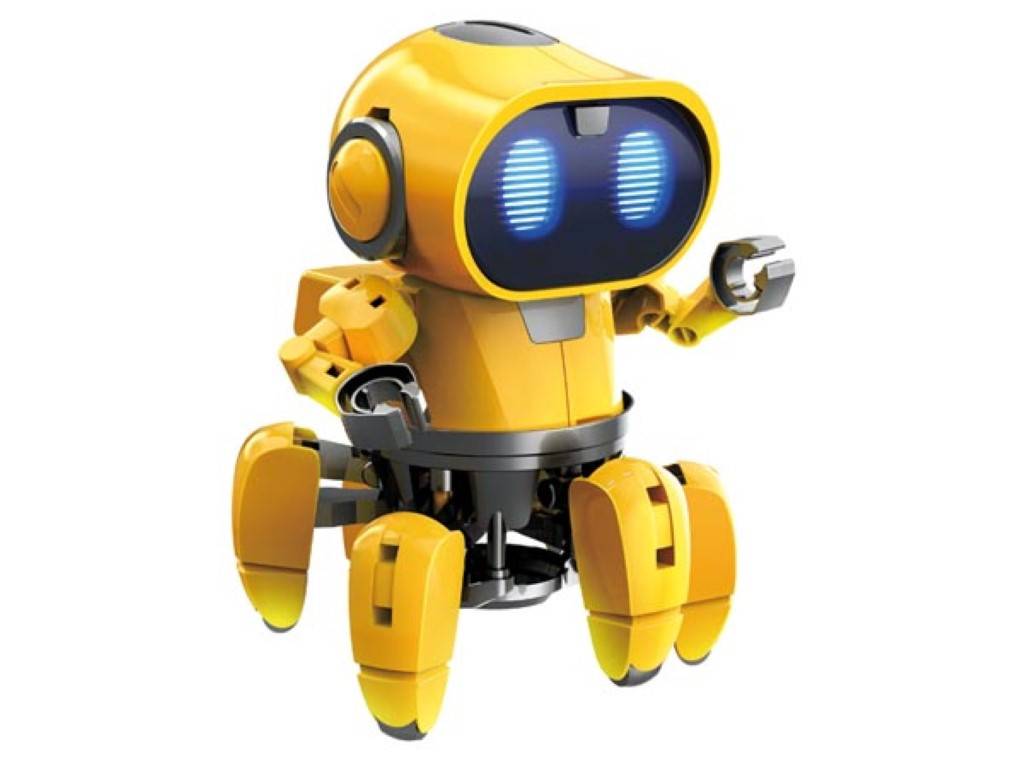 Tobbie Bildungsroboter mit 2 Modi und 6 Beinen, interaktives STEM-Bauset
