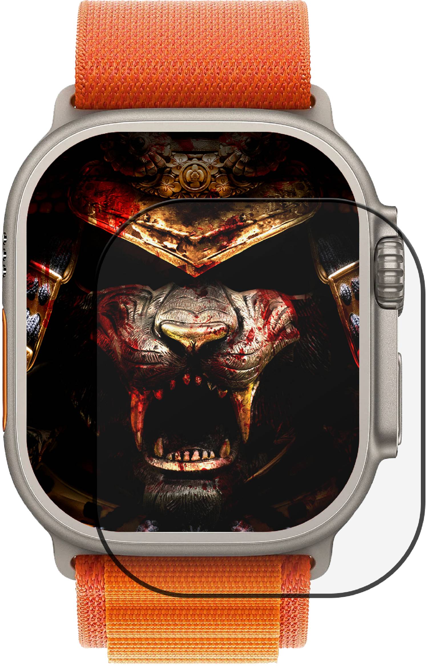 3x 9D Keramik-Glass für Apple Watch Ultra 2 49mm 3D KLAR Panzerfolie Displayschutz Schutzfolie Ceramic Screen-Protector