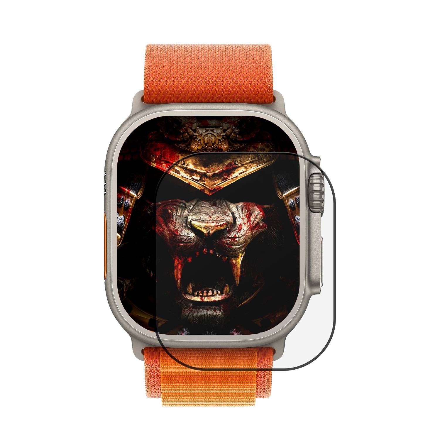 1x 9D Keramik-Glass für Apple Watch Ultra 49mm 3D KLAR Panzerfolie Displayschutz Schutzfolie Ceramic Screen-Protector