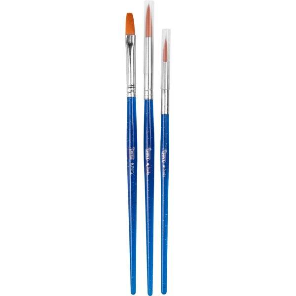 FACE PAINT Schminkpinsel Beutel mit 3 Stück