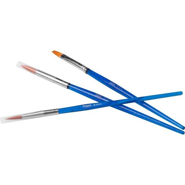 FACE PAINT Schminkpinsel Beutel mit 3 Stück