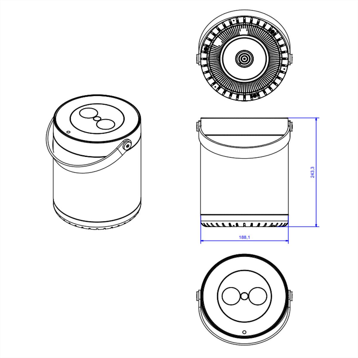 BACHMANN MOV:E POWER UNIT 4x Charger USB-A/C, 220W, weiß
