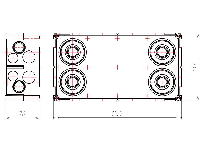 Kaiser Einlasskasten Varifix 4x2 9902.28