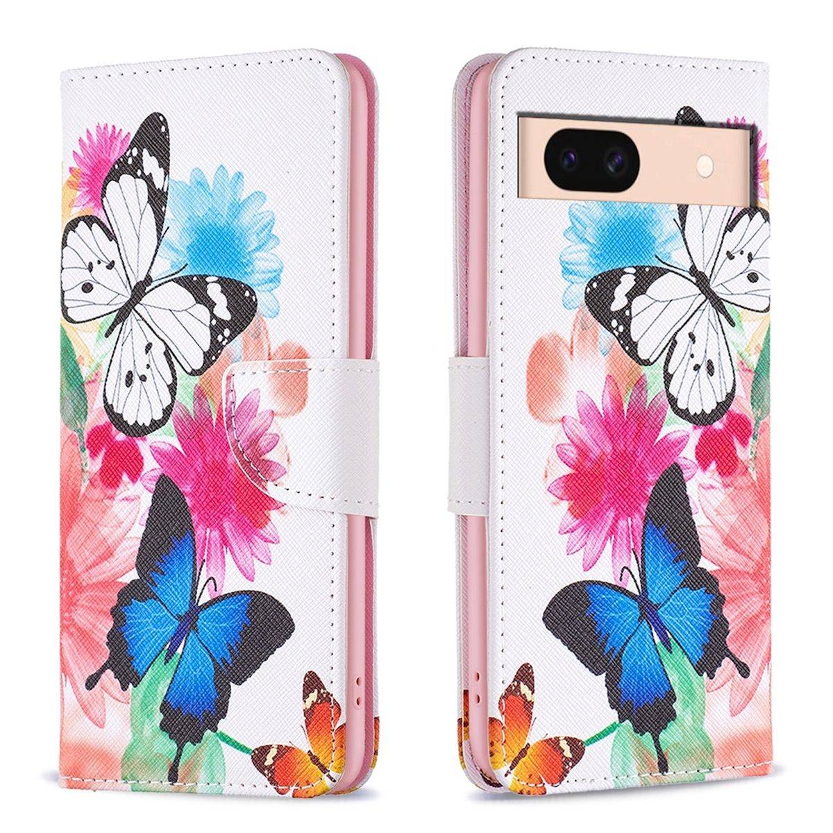 Für Google Pixel 8a Kunstleder Handy Tasche Hülle Book Motiv 1 Case