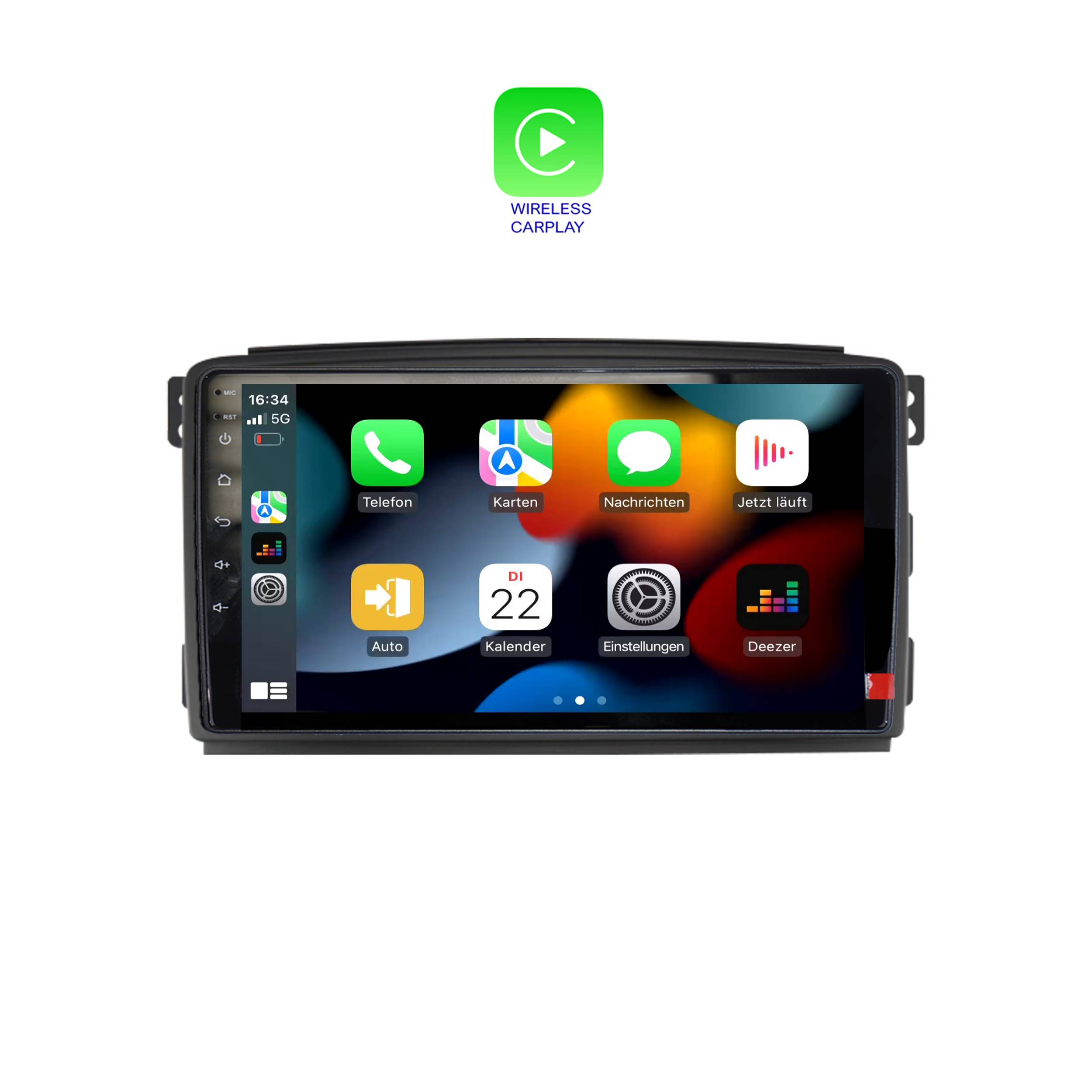 Für Smart Fortwo 451 2005-2010 9" Touchscreen Android Autoradio GPS Navi CarPlay
