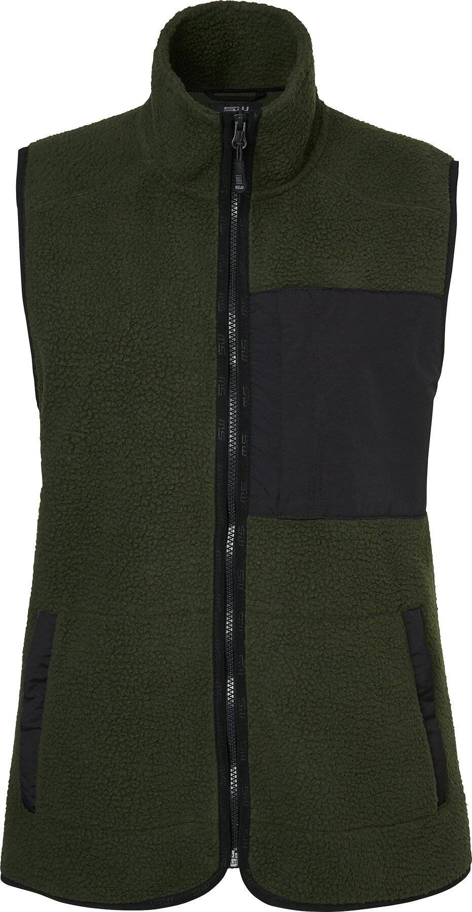 Saga Fleeceweste, Damen, dunkel olive, XS