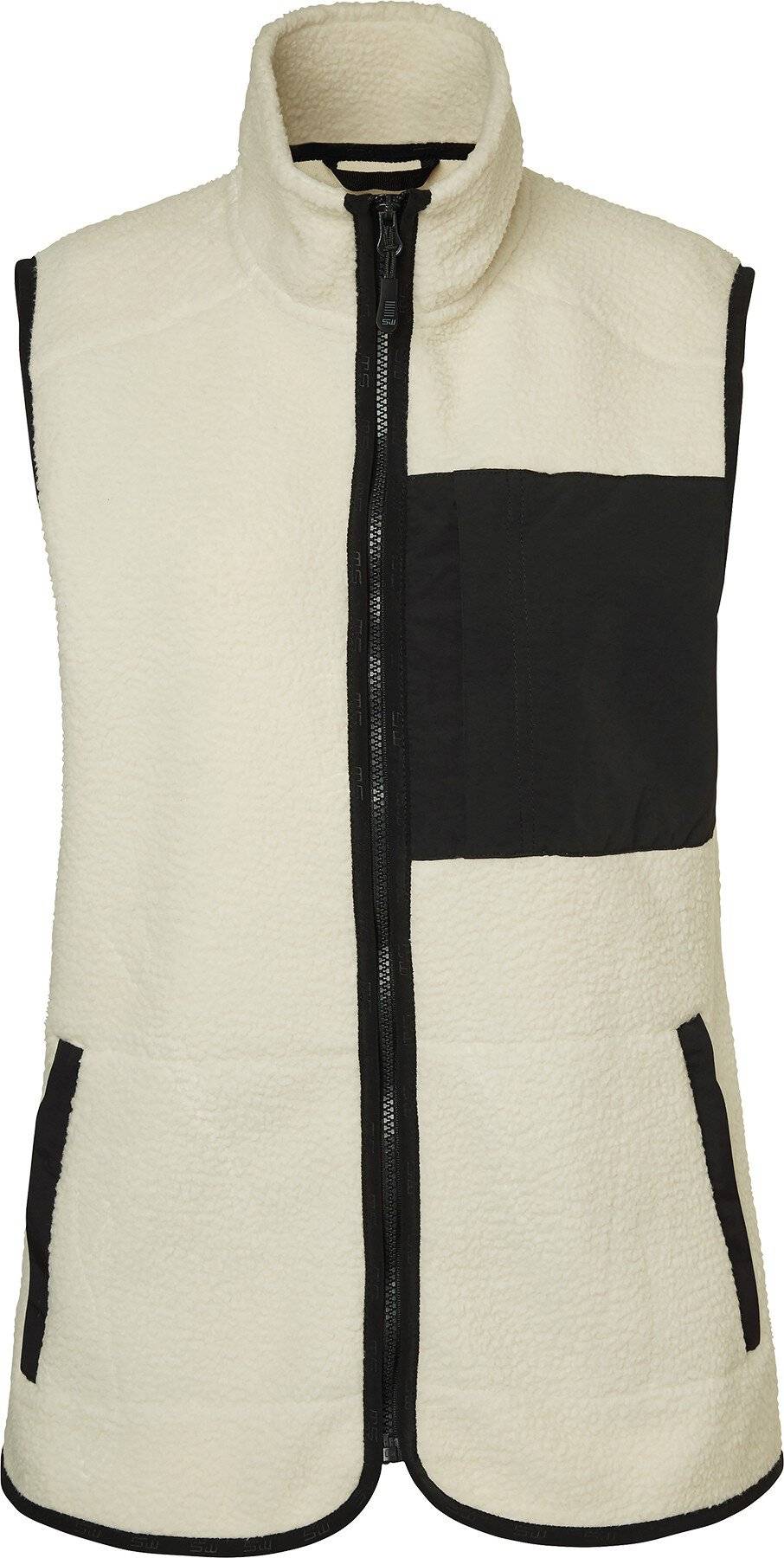 Saga Fleeceweste, Damen, wollweiß, M