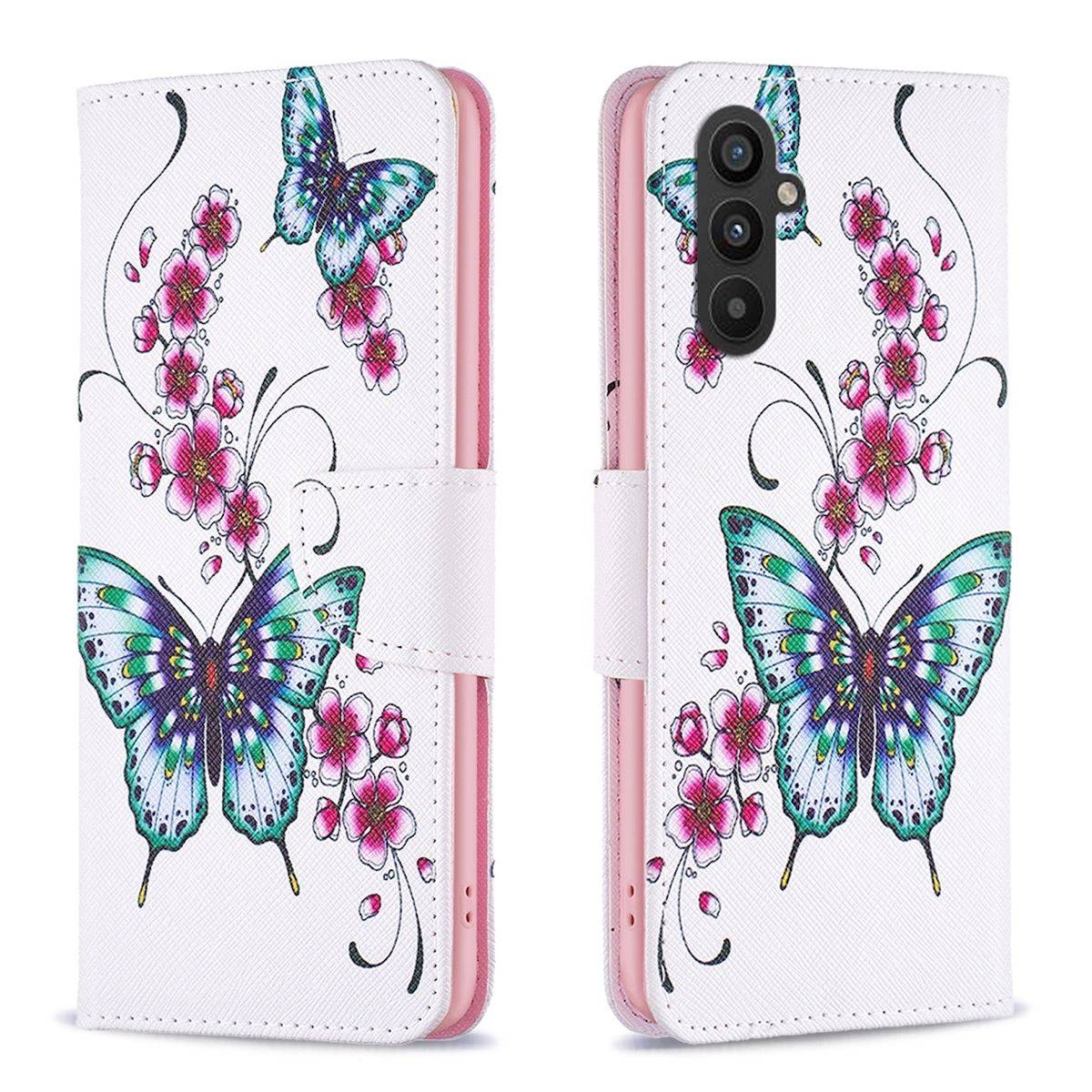 Für Samsung Galaxy A25 Kunstleder Handy Tasche Hülle Book Motiv 3 Case