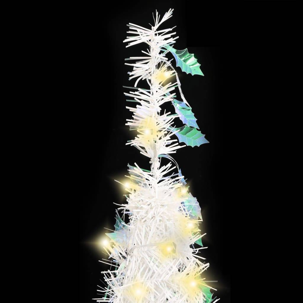 vidaXL Pop-Up-Weihnachtsbaum Künstlich 100 LEDs Weiß 150 cm