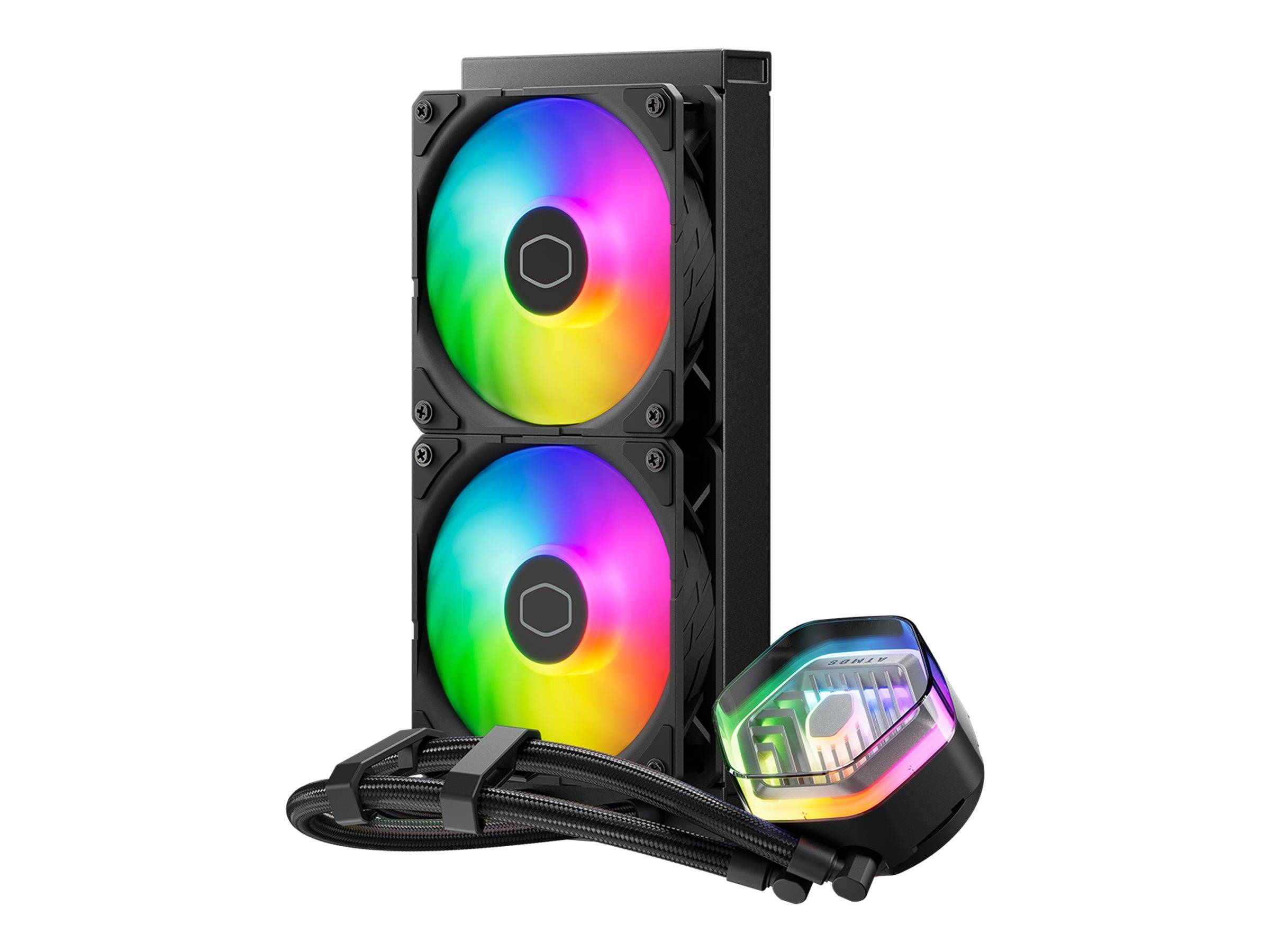 Cooler Master MasterLiquid 240 Atmos ARGB - Prozessor-Flüssigkeitskühlsystem - Kühlergröße: 240 mm - (für: LGA1700, LGA1