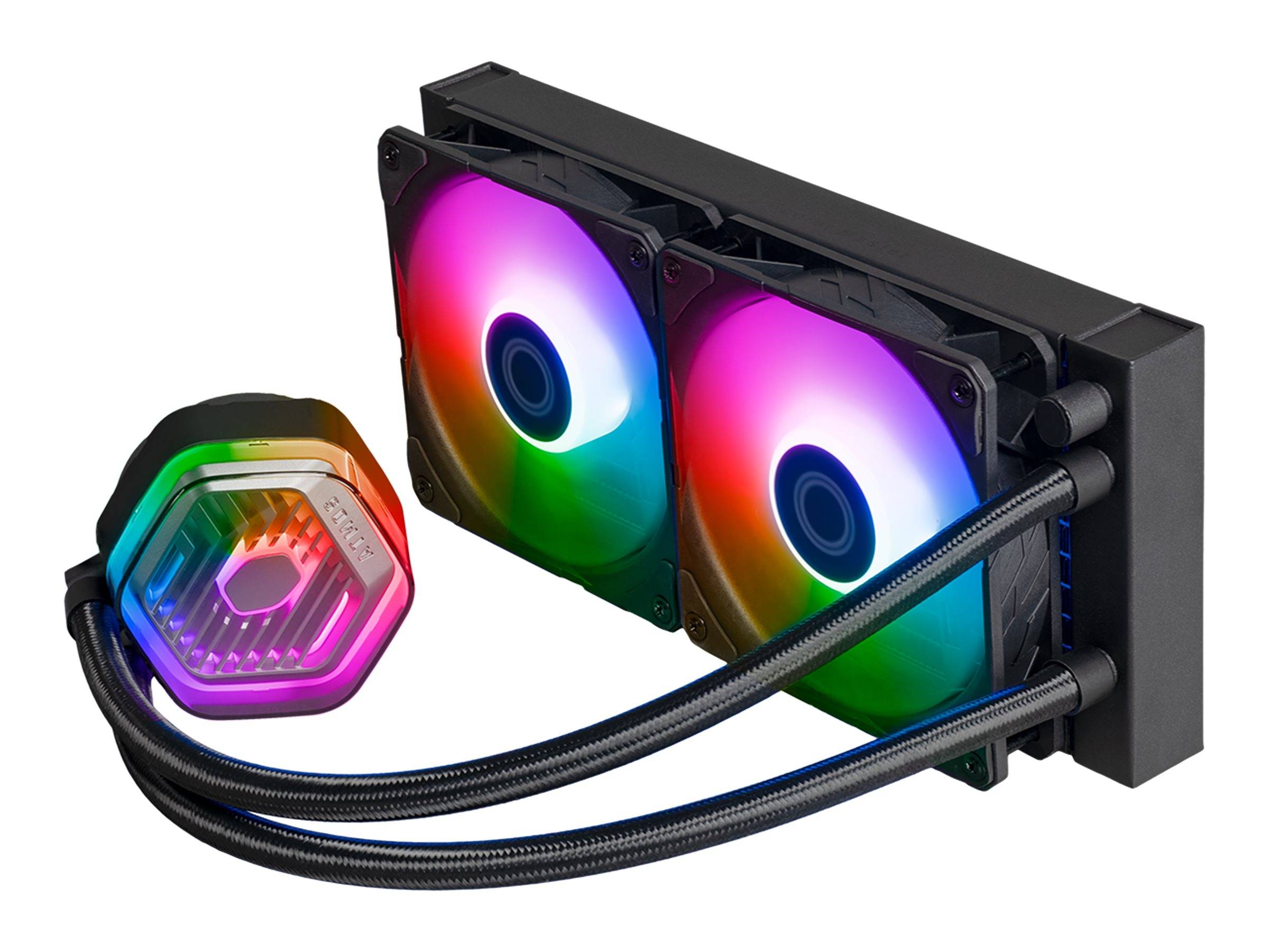 Cooler Master MasterLiquid 240 Atmos ARGB - Prozessor-Flüssigkeitskühlsystem - Kühlergröße: 240 mm - (für: LGA1700, LGA1