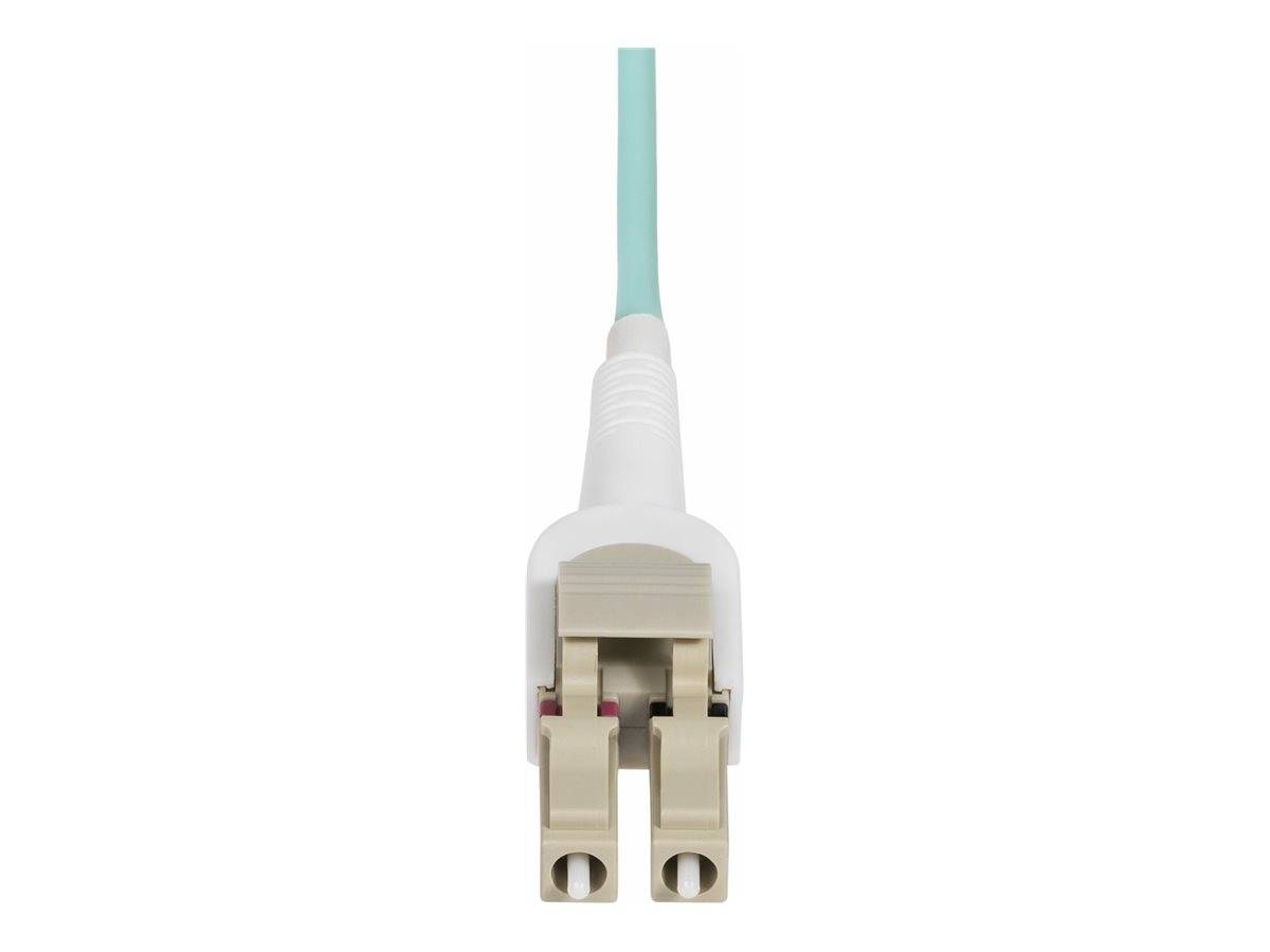 StarTech.com 5m (15ft) LC to LC (UPC) OM4 Switchable Fiber Optic Cable 50/125µm, 100G Networks, Toolless Polarity Switch