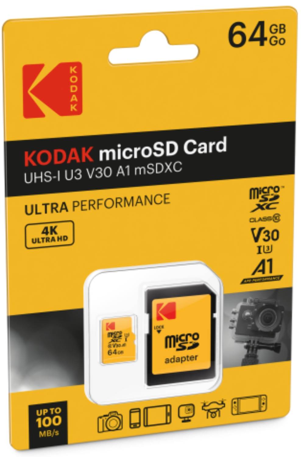 Kodak microSD Speicherkarte 64 GB (4K)