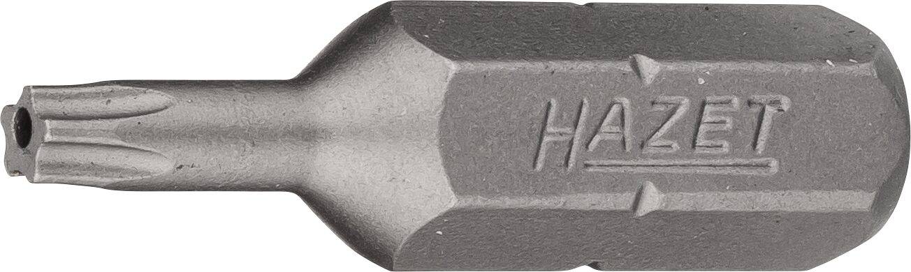 HAZET 5-Stern Bit 2225-10H ∙ Sechskant massiv 6,3 (1/4 Zoll) ∙ Innen 5-Stern Profil mit Zapfen ∙ 10H