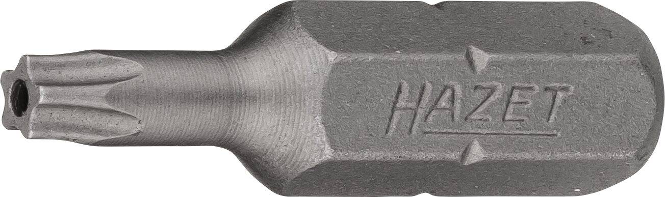HAZET 5-Stern Bit 2225-15H ∙ Sechskant massiv 6,3 (1/4 Zoll) ∙ Innen 5-Stern Profil mit Zapfen ∙ 15H