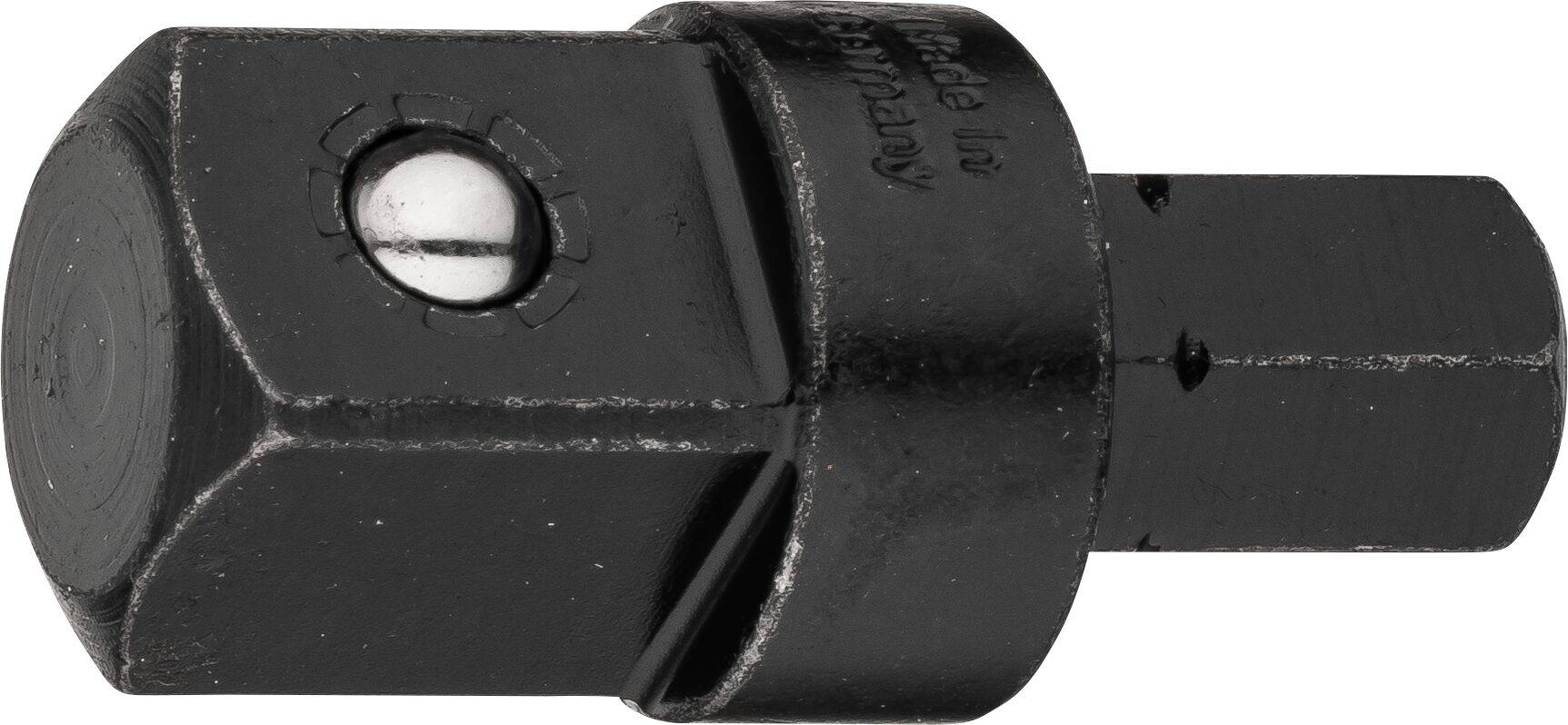HAZET Adapter 2311 ∙ Sechskant massiv 10 mm (3/8 Zoll) ∙ Vierkant massiv 12,5 mm (1/2 Zoll)
