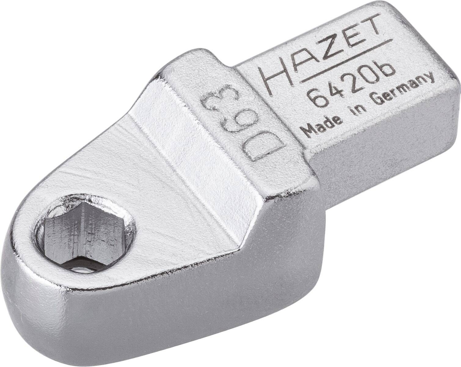 HAZET Einsteck-Halter für Bits 6420B ∙ Einsteck-Vierkant 9 x 12 mm ∙ Sechskant hohl 6,3 (1/4 Zoll)