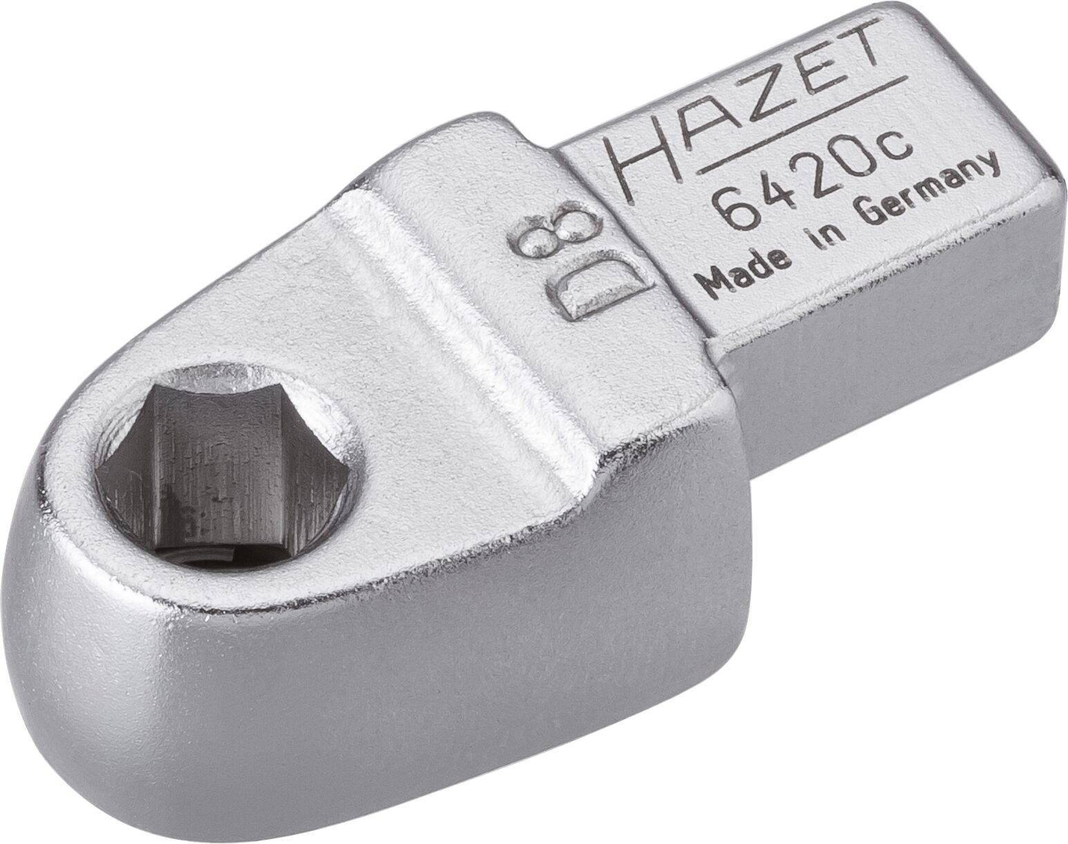 HAZET Einsteck-Halter für Bits 6420C ∙ Einsteck-Vierkant 9 x 12 mm ∙ Sechskant hohl 8 mm (5/16 Zoll)