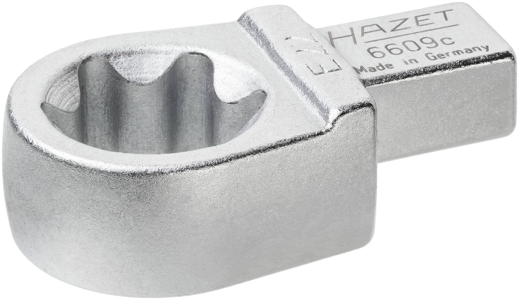 HAZET Einsteck TORX® Ringschlüssel 6609C-E22 ∙ Einsteck-Vierkant 9 x 12 mm ∙ Außen TORX® Profil ∙ E22