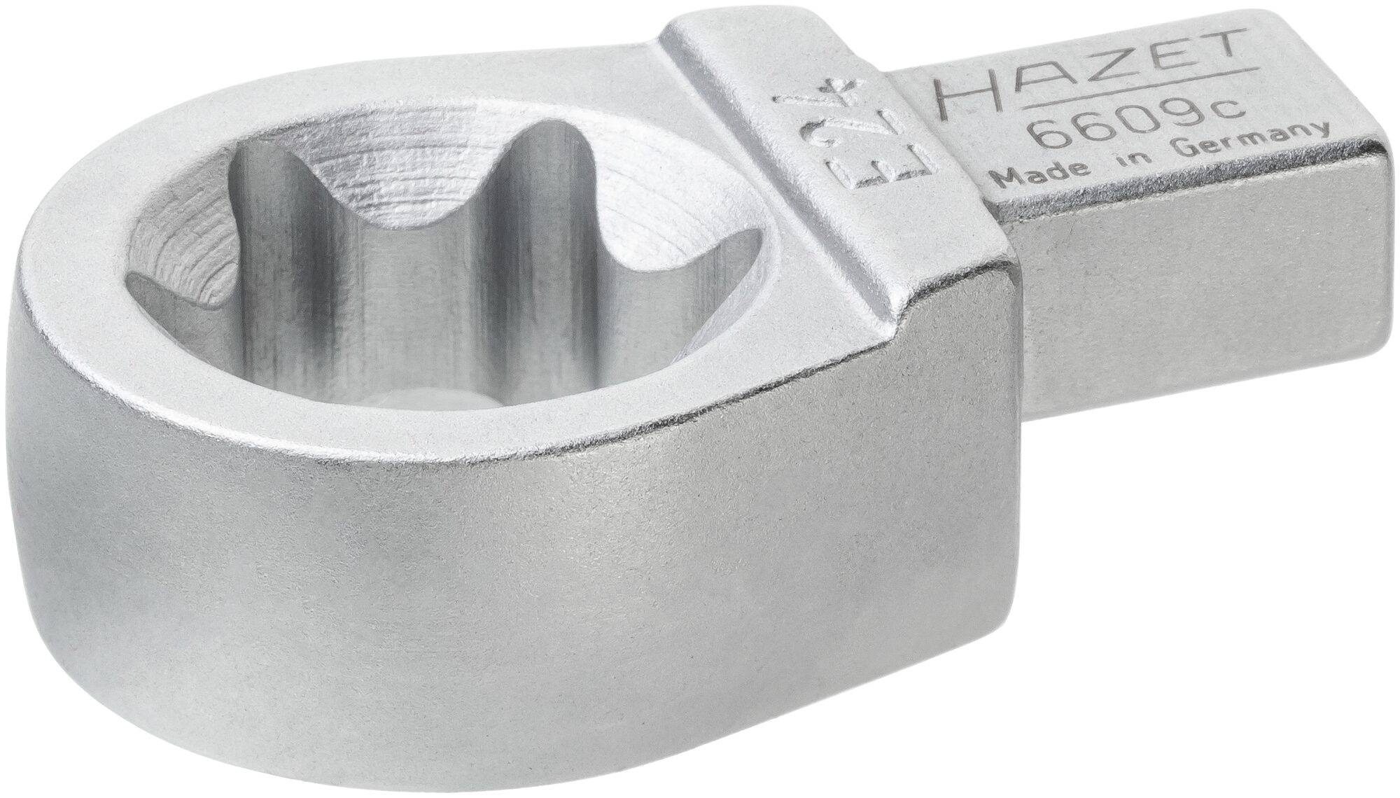 HAZET Einsteck TORX® Ringschlüssel 6609C-E24 ∙ Einsteck-Vierkant 9 x 12 mm ∙ Außen TORX® Profil ∙ E24