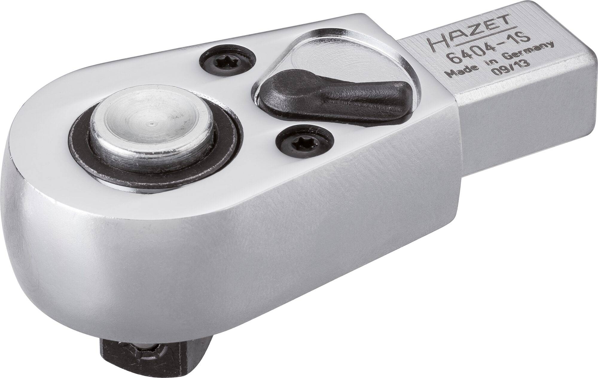 HAZET Einsteck-Umschaltknarre 6404-1S ∙ Einsteck-Vierkant 14 x 18 mm ∙ Vierkant massiv 12,5 mm (1/2 Zoll)