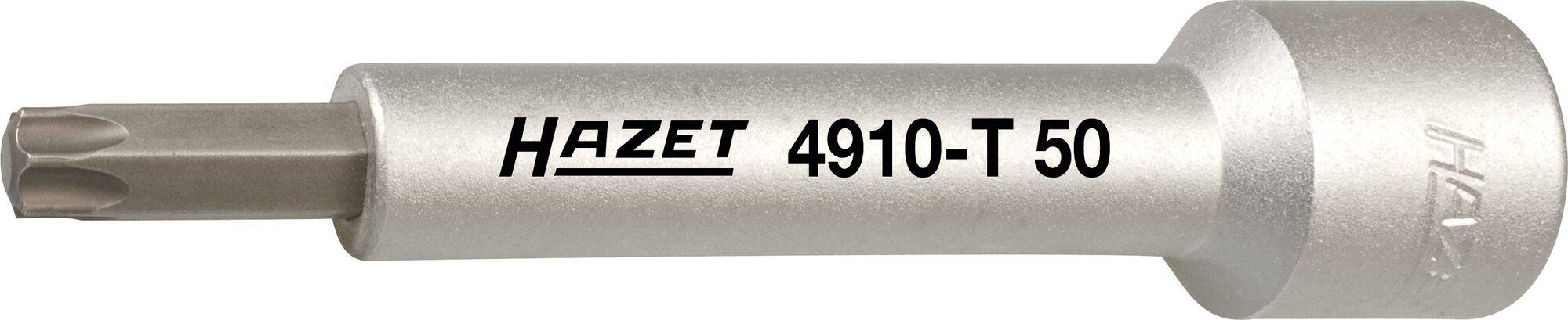 HAZET Gegenhalter für Kolbenstange 4910-T50 ∙ Vierkant hohl 12,5 mm (1/2 Zoll) ∙ Innen TORX® Profil ∙ T50