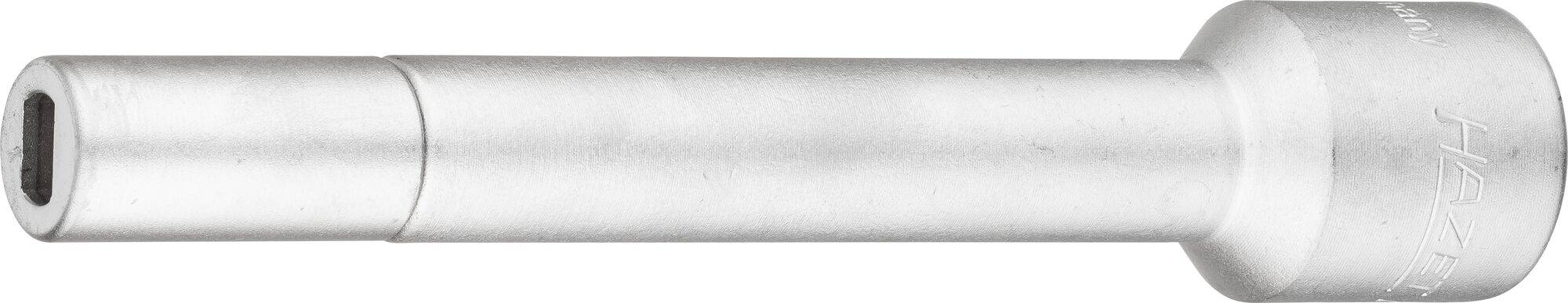 HAZET Verlängerung 4910-58 ∙ Vierkant hohl 12,5 mm (1/2 Zoll) ∙ Zapfenprofil hohl ∙ für Zapfenprofil 5 x 8 mm
