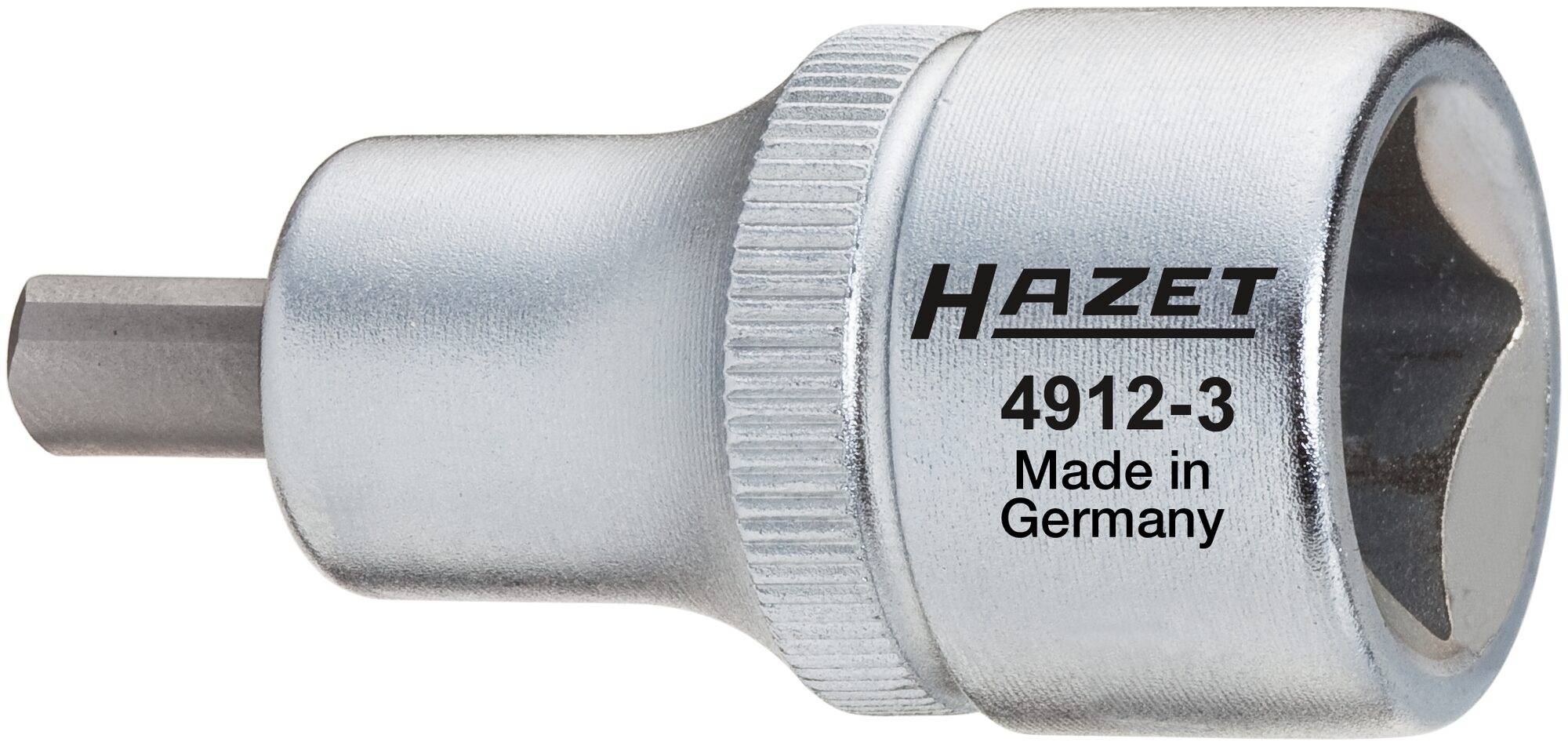 HAZET Spreizer 4912-3 ∙ Vierkant hohl 12,5 mm (1/2 Zoll) ∙ Zapfenprofil massiv ∙ für Zapfenprofil 6 x 8 mm
