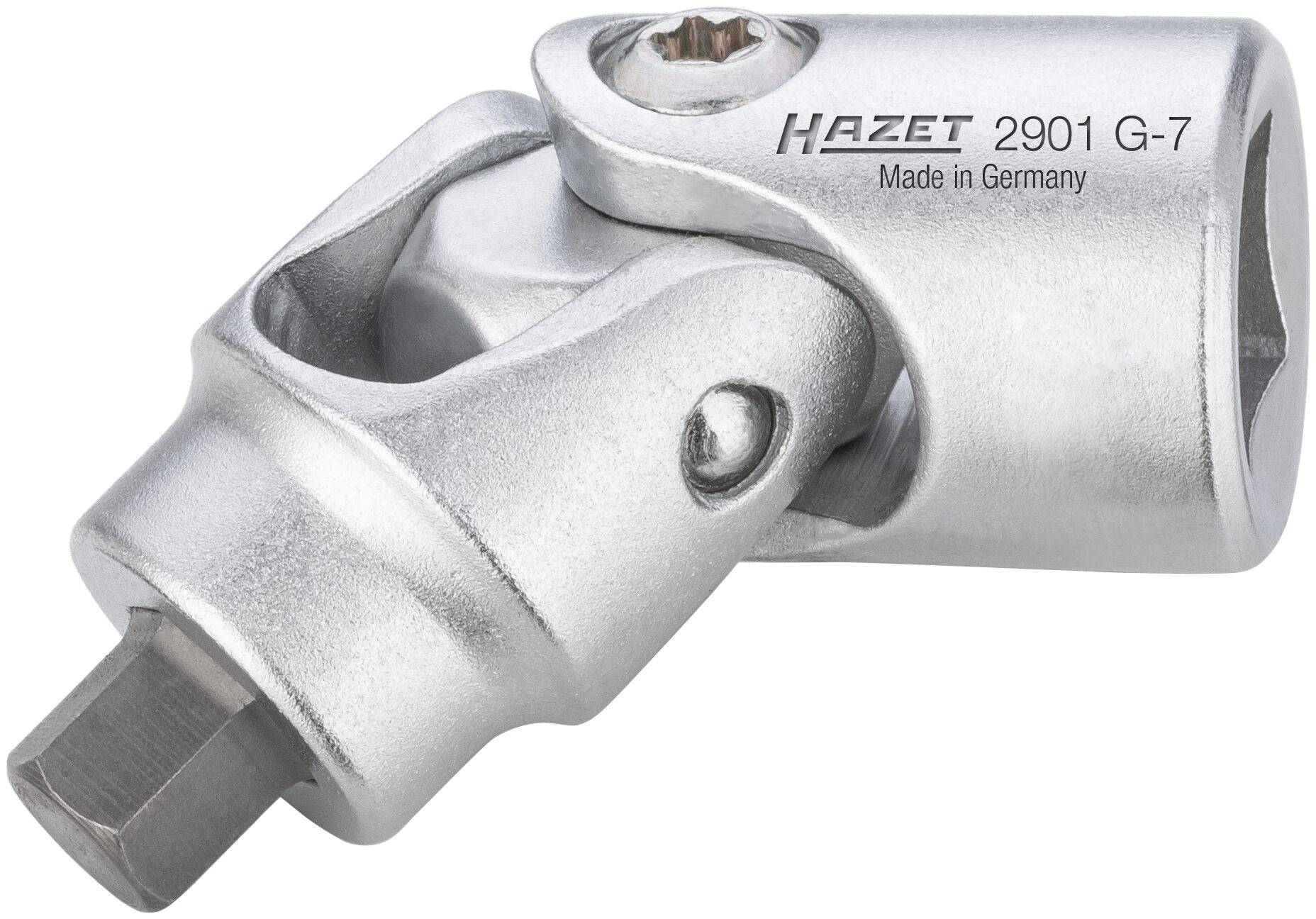 HAZET Bremssattel-Gelenkeinsatz 2901G-7 ∙ Vierkant hohl 10 mm (3/8 Zoll) ∙ Innen Sechskant Profil ∙ 7 mm