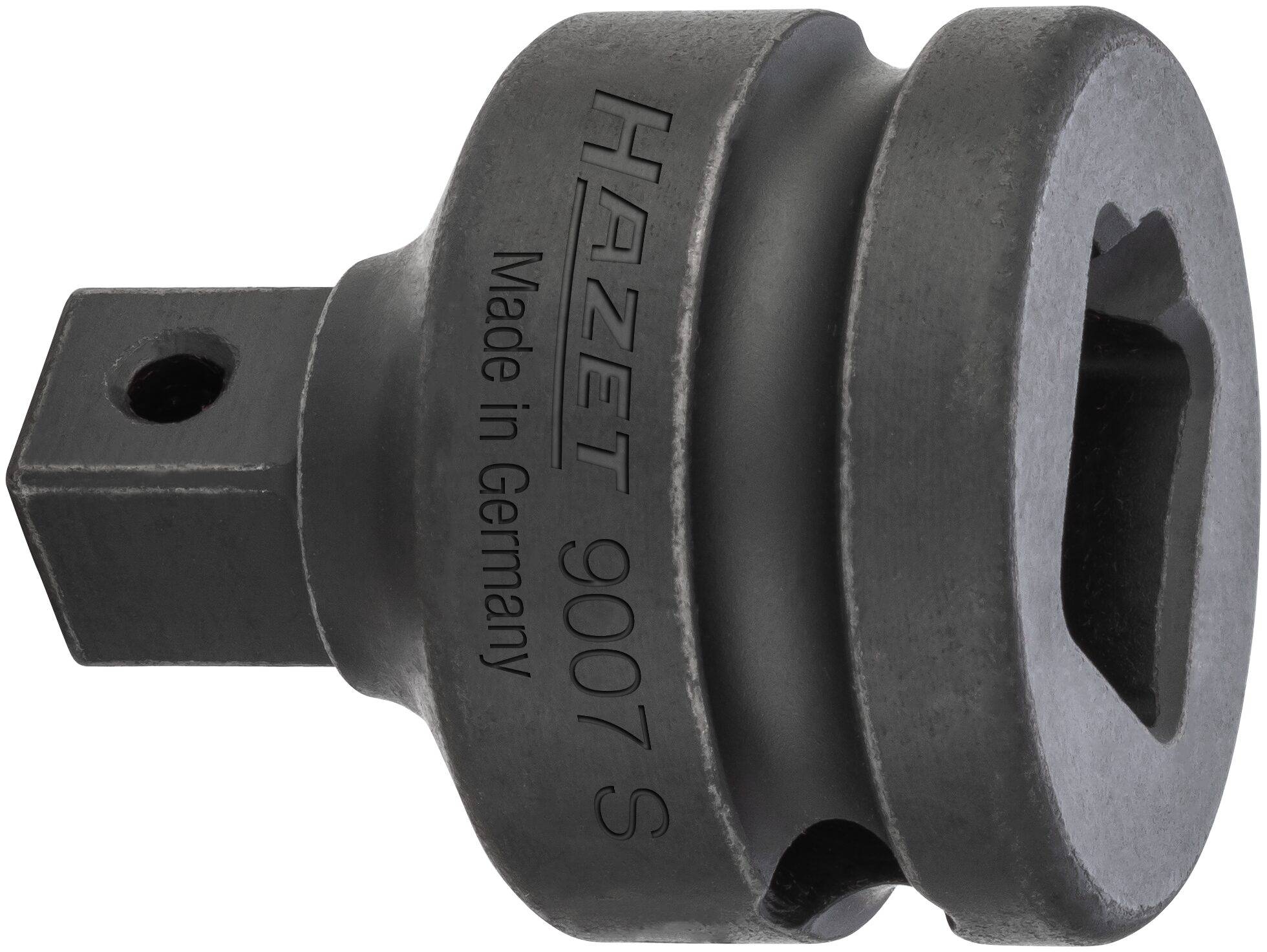 HAZET Reduzierstück 9007S ∙ Vierkant hohl 12,5 mm (1/2 Zoll) ∙ Vierkant massiv 10 mm (3/8 Zoll)