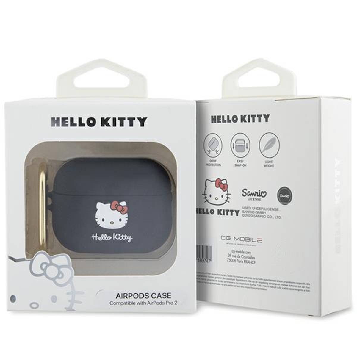 Hello Kitty Apple AirPods Pro 2. Gen Silikon 3D Kitty Head Schutzhülle